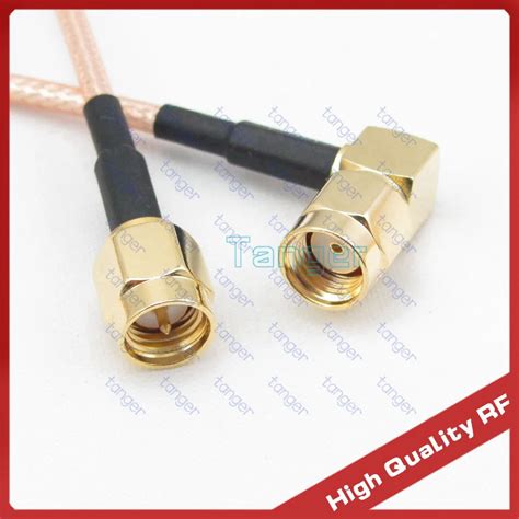 Tanger RP SMA Male Plug Right Angle To SMA Male Plug With RG316 RG 316