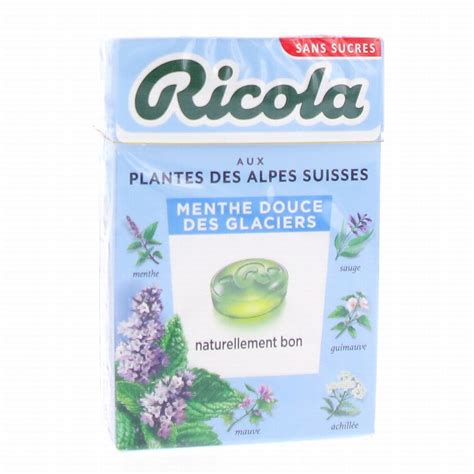 Ricola Bonbons Aux Plantes Suisses Go T Menthe Douce Des Glaciers G