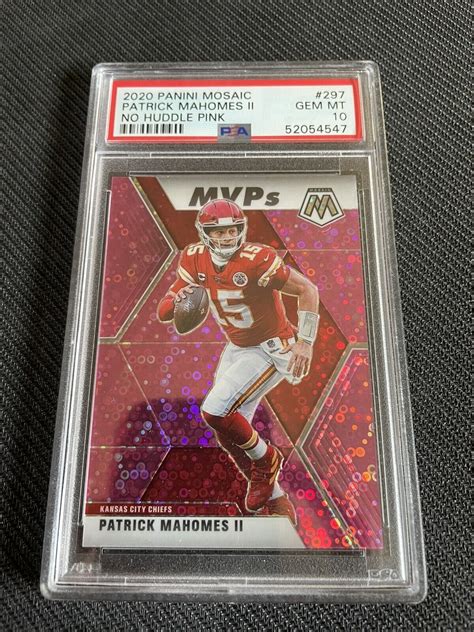 Patrick Mahomes Ii Mosaic No Huddle Pink Psa Price Guide