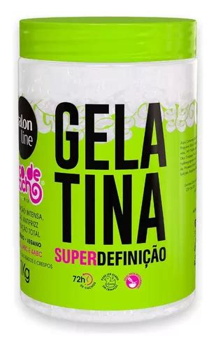 Gelatina Salon Line Todecacho Super Definição Pote Verde 1kg MercadoLivre