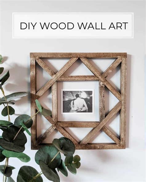 Make these DIY Wood Squares for Wall Decor