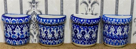 Premium Photo Blue Pottery Is Beautiful Colorful Crockery Made In