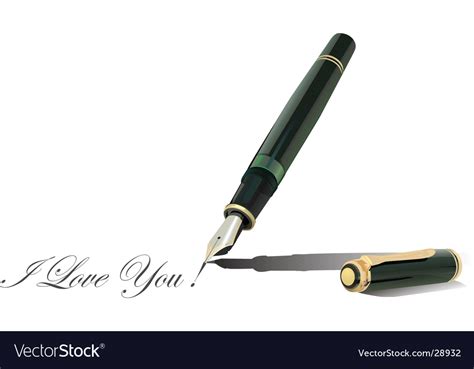 Writing Pen Royalty Free Vector Image Vectorstock
