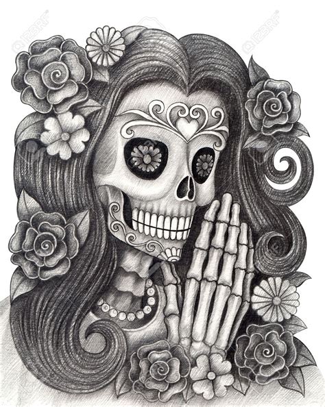 Day Of The Dead Drawings