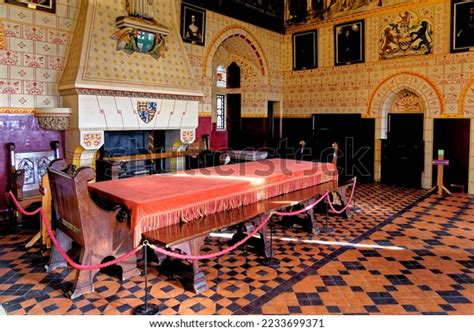 Banqueting Hall Castell Coch Red Castle Stock Photo 2233699371 ...