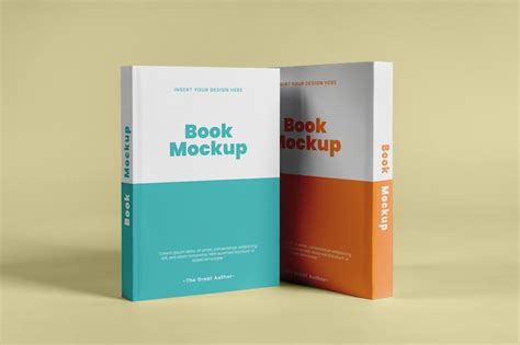 Premium Psd Standing Up Book Mockup