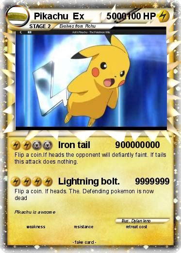 8 Best Images Of Printable Pokemon Cards Pikachu Mega Pikachu Ex Card