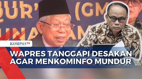 Menkominfo Budi Arie Didesak Mundur Ma Ruf Amin Itu Hak Prerogatif