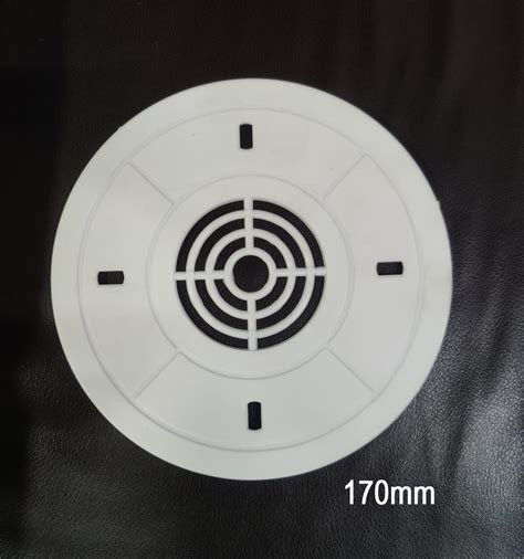 PVC White Ceiling Fan Box Round Cover Plate, Thickness: 3mm, Size ...