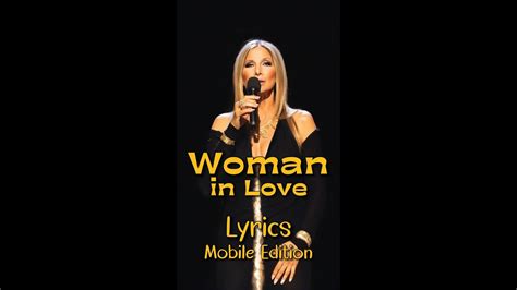 Woman In Love By Barbra Streisand Lyrics For Mobile