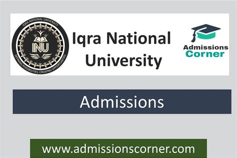 Iqra National University Peshawar Admissions Spring 2023