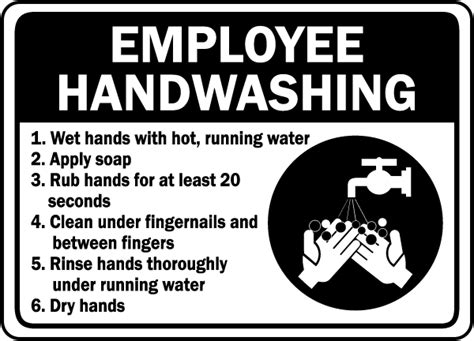 Employee Handwashing Sign Printable