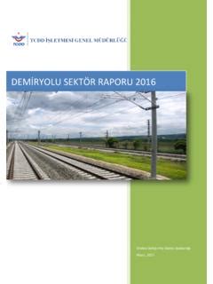 DEMİRYOLU SEKTÖR RAPORU 2016 tcdd gov tr dem ryolu sekt 214 r