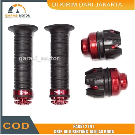 Paket In Handgrip Grip Kitaco Variasi Jalu As Roda Jalu