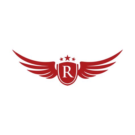 Vintage Royal Logo Vector Art PNG, Royal Wings Logo Template, Star, Guard, Sky PNG Image For ...