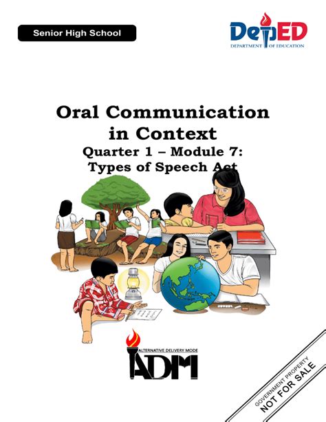 Oral Communication Types Of Speech Act Module