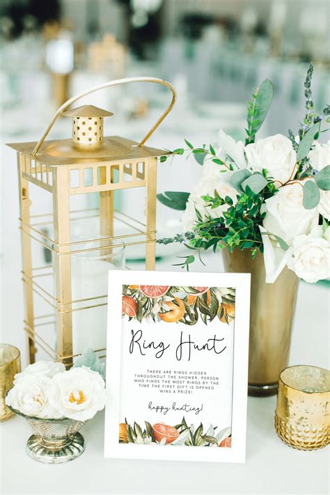 Ring Hunt Bridal Shower Game Ring Game Summer Bridal Shower Printable