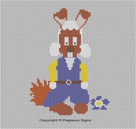 Dylan Magic Roundabout Cross Stitch Pattern Only PDF/JPEG Files Rabbit ...