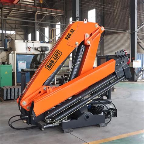 Boblift Popular Truck Crane 6 Ton Truck Mounted Hydraulic Knuckle Boom