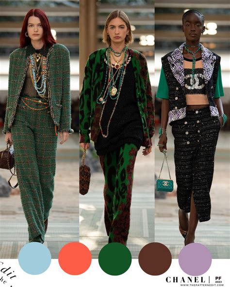 Green Fashion Color Trends At Chanel Pre Fall Show Fashion Trend