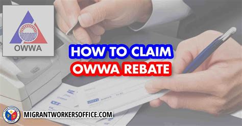 OWWA Rebate Application How To Claim OWWA Rebate Program Migrant