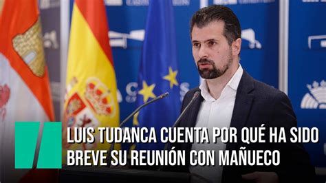 Luis Tudanca cuenta por qué ha sido breve su reunión con Mañueco