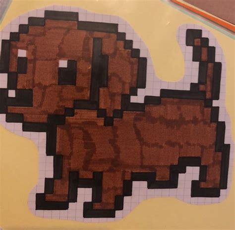 Pixelart Pixel Graph Pixelated Cute Animal Dog Puppy Dibujos