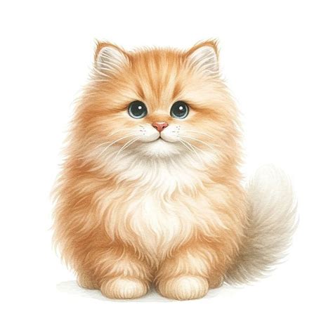 Pin By Linda Rodriguez On Fluffy Kittens In Cat Drawing Fluffy