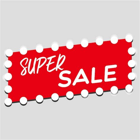 Premium Vector Super Sale Red Icon Vector Illustration