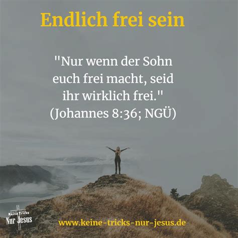 Wollen Sie Wirklich Frei Sein Keine Tricks Nur Jesus