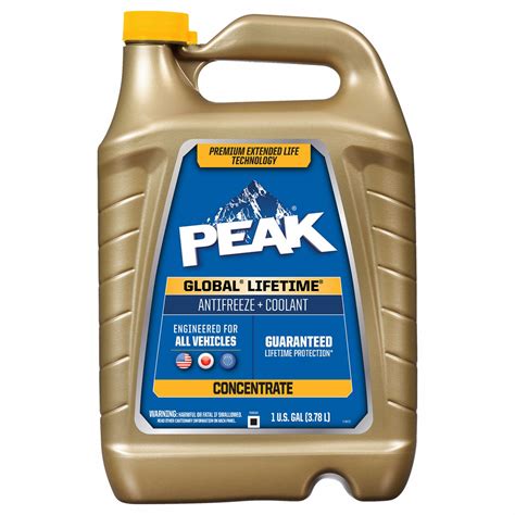 Peak Concentrated Gal Container Size Antifreeze Coolant Ze