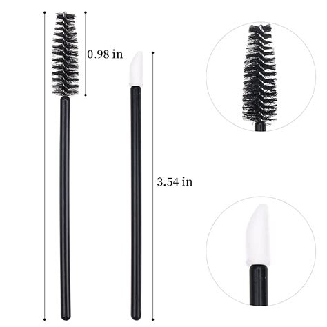 Disposable Mascara Wand Spoolies And Lip Brusheswood Cotton Tipped Micro Swabs For Eyebrow