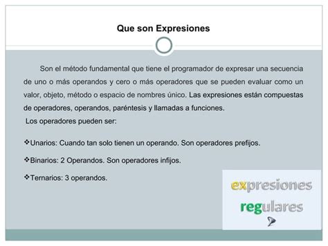 Expresiones Regulares Edward PPT