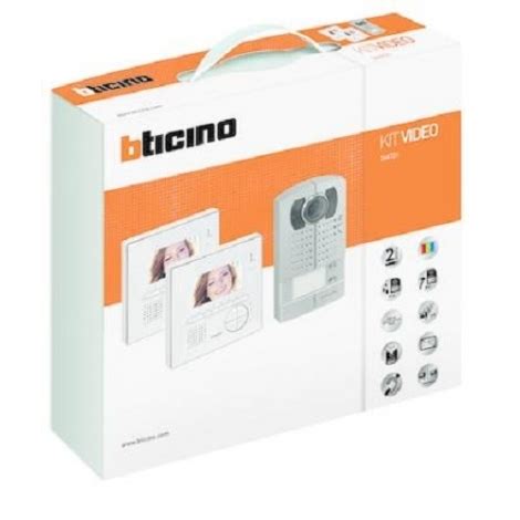 Offerta Bticino Videocitofono Kit Vivavoce Bifamiliare CLASSE 100V12E