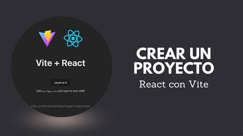 Crear Un Proyecto De React Con Vite Youtube