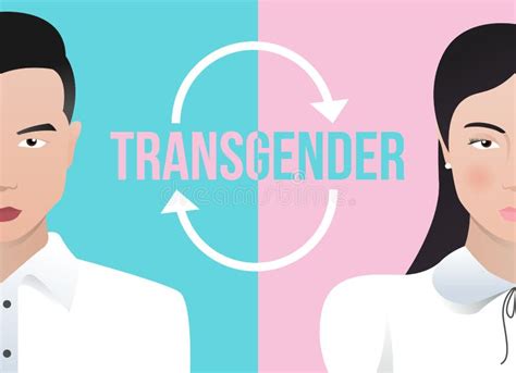 Transgender Und Transsexuellkonzept Mit Halbem Mann Und Frau Und Um