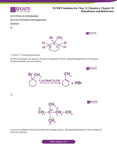 Ncert Solutions Class Chemistry Chapter Haloalkanes And Haloarenes