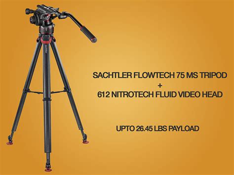 Rent A Sachtler Flowtech 75 Ms Tripod 612 Nitrotech Fluid Video Head