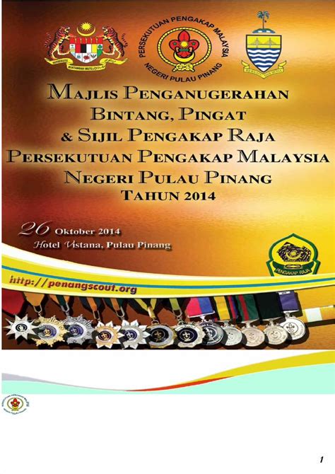 Pdf Buku Program Majlis Penganugerahan Bintang Pingat Sijil