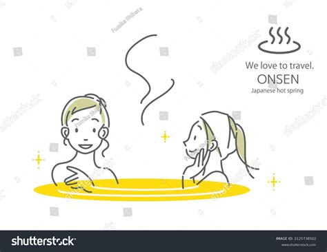 Onsen Japanese Traditional Hot Spring Stock Illustration Shutterstock