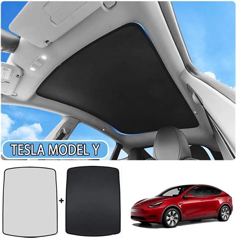 Buy Tesla Model Y Glass Roof Sunshade With UVHeat Insulation Cover Sun