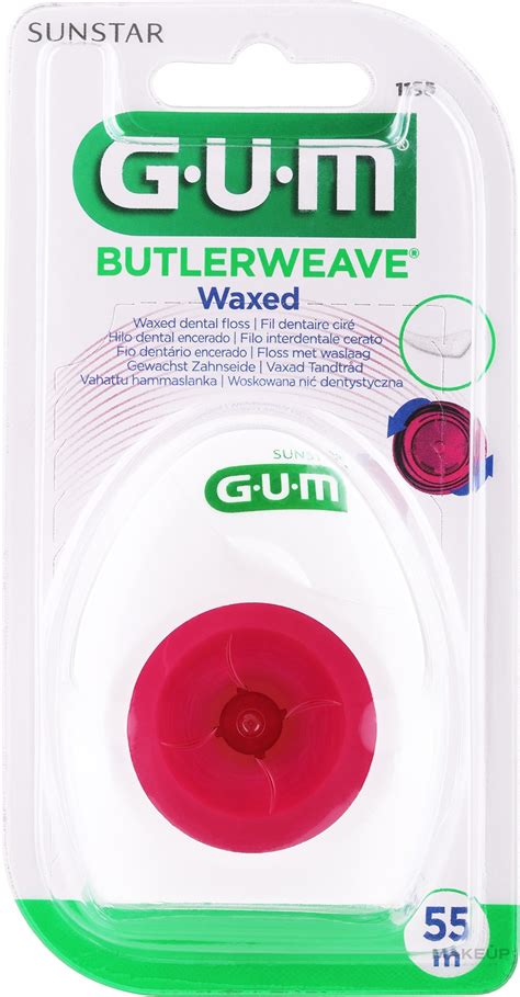 Sunstar Gum Butlerweave Mint Waxed Waxed Dental Floss 55 M Makeup Uk