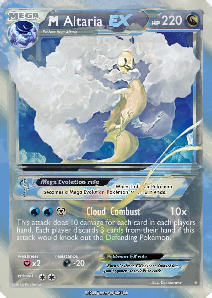 Mega Shiny Altaria card by Metoro on DeviantArt