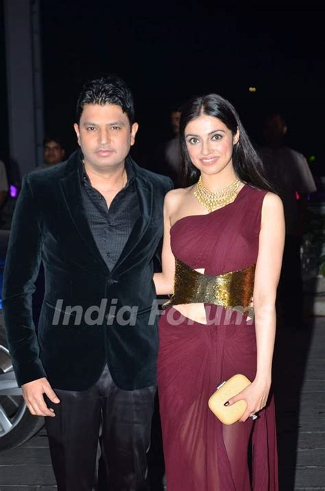 Bhushan Kumar Poses With Wife Divya Khosla At Kush Sinhas Wedding