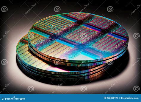 Technological Breakthrough Innovation Among Wafer Semiconductor Manufacturing Stock Illustration