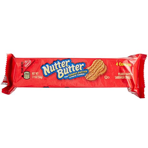 Nabisco Nutter Butter 4 Count 1 9 Oz Cookie Pack 48 Case