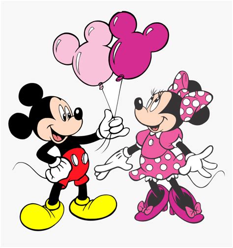 Turma Do Mickey Mickey E Minnie Rosa Png Imagens E Moldes A2a