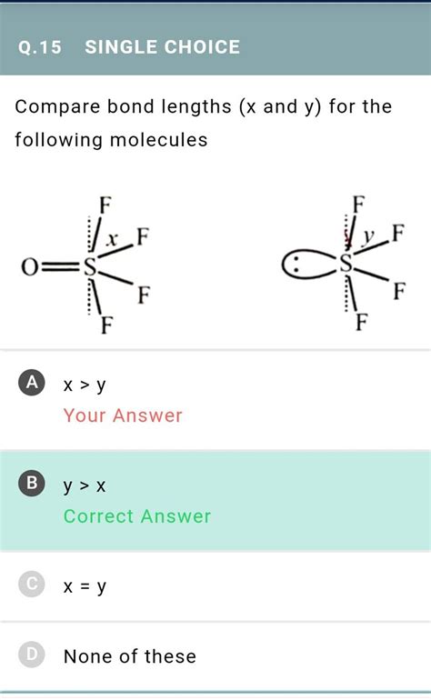 Compare Bond Lengths X And Y For The Following Molecules Filo