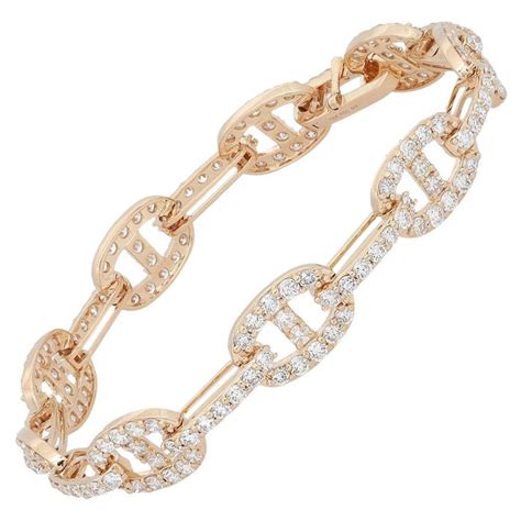 Elizabeth Fine Jewellery Carat Diamond Chain Link Bracelet K