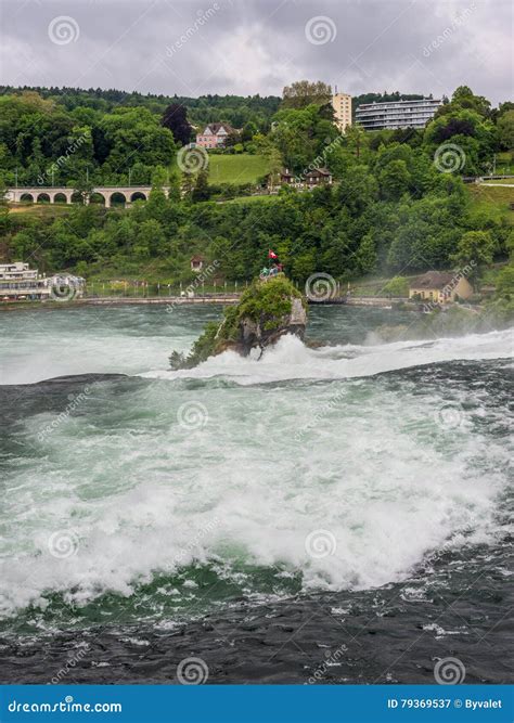 The Rhine Falls In Neuhausen Am Rheinfall Schaffhausen Switzerland